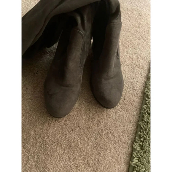 Generation Y Ocer the  Knee High Wedge Boots Gray Size 7.5 - Picture 5 of 10